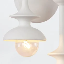 Kinkiet Cadence - 6 źródeł światła - Antyczna biel (QN-CADENCE-6WB-WHT) - Quintiesse