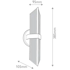 Kinkiet Cairo - 2 źródła światła - Miejski brąz (QN-CAIRO-2WB-UBZ-CR) - Quintiesse