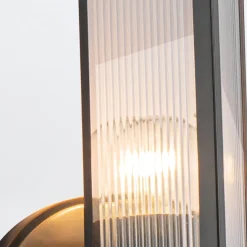 Kinkiet Cairo - 1 źródło światła - Miejski brąz (QN-CAIRO-1WB-UBZ-CR) - Quintiesse