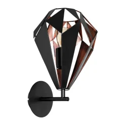 Kinkiet CARLTON 1 czanra/miedź (49992 - Eglo)