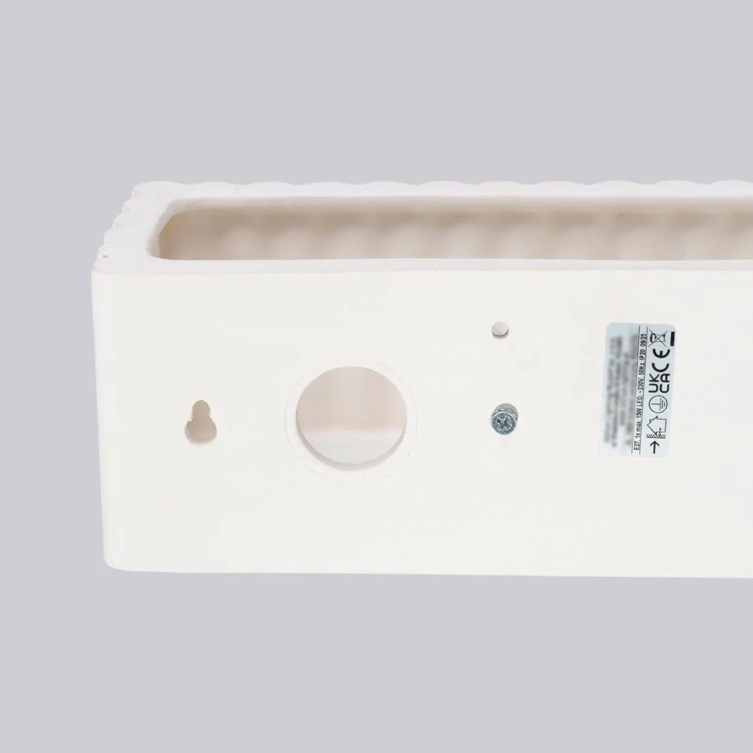 Kinkiet ceramiczny RIGATA biały (SL.1885) - Sollux Lighting