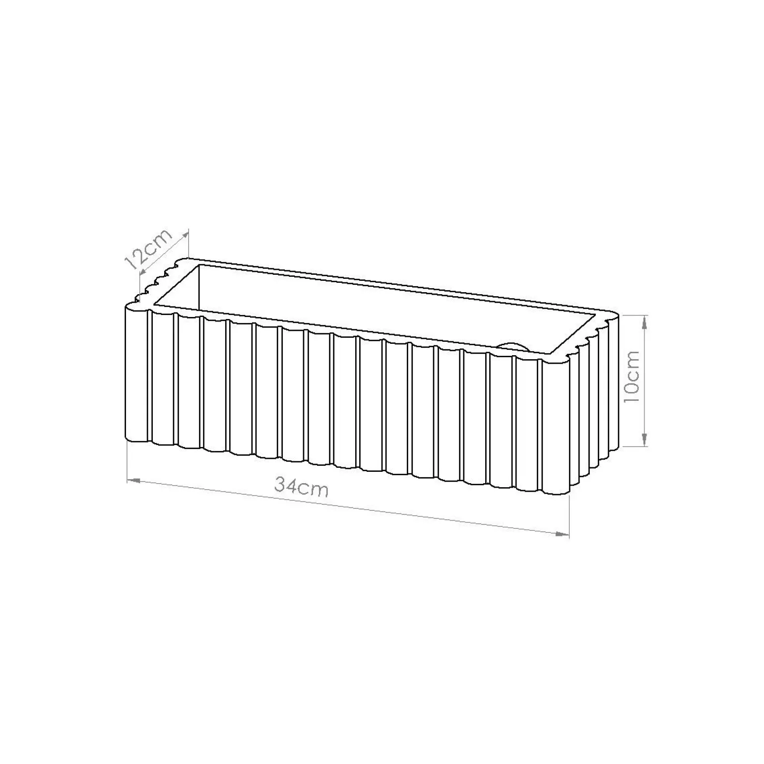 Kinkiet ceramiczny RIGATA biały (SL.1885) - Sollux Lighting