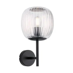 Kinkiet ścienny łazienkowy RUYA E14 max.20W IP44 230V czarny matowy / szkło (PL71144) - PAULMANN