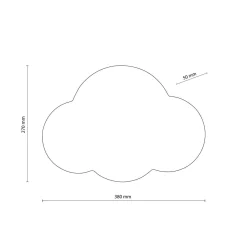 Kinkiet CLOUD szary (4965) - TK Lighting
