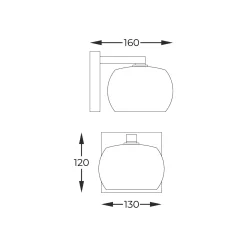 Kinkiet CRYSTAL kwadrat (W0076-01A-B5FZ) - Zuma Line