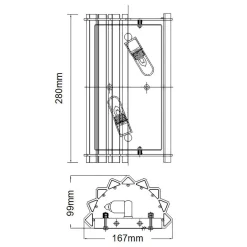 Kinkiet Crystal Skye (KL-CRYSTAL-SKYE2) - Elstead Lighting