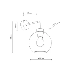 Kinkiet CUBUS TRANSPARENT (10245) - TK Lighting