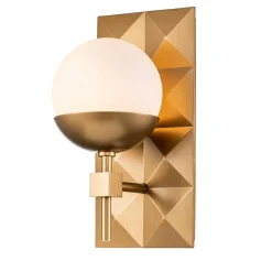 Kinkiet Deco - 1 źródło światła - Lakierowane złoto (QN-DECO-1WB-AB-O) - Quintiesse