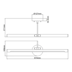 Kinkiet do podświetlenia obrazów Alton (ALTON-PL-L-WHT) - Elstead Lighting