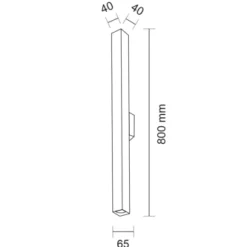 Kinkiet DOHA (czarny) (4703) - Shilo