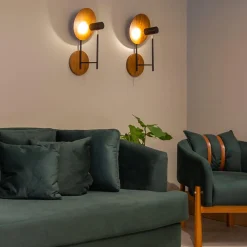 Kinkiet Dot (QN-DOT-WB1-TEAK) - Quintiesse