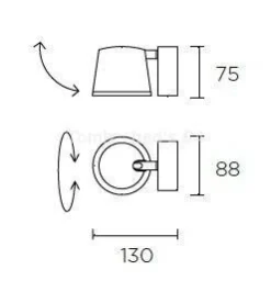 Kinkiet DRONE 1 brązowy/miedź (05-5306-CI-06) Leds