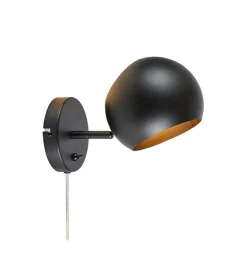 Kinkiet EDGAR 1L Black (108753) Markslojd