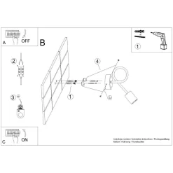 Kinkiet EMBER biały (SL.1473) - Sollux Lighting