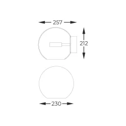 Kinkiet ENCELADUS złoty (W0428-01D-L4AC) - Zuma Line