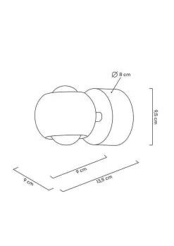 Kinkiet EOS czarny (MSE1501100309) - Moosee
