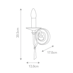 Kinkiet Finsbury Park (FP1-POL-NICKEL) - Elstead Lighting
