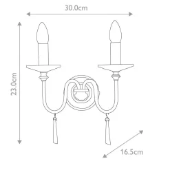 Kinkiet Finsbury Park (FP2-POL-NICKEL) - Elstead Lighting