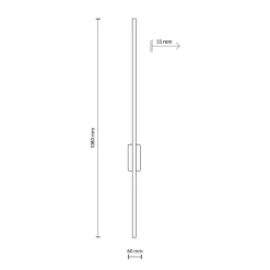 Kinkiet FLASH LED czarny (18074) - TK Lighting