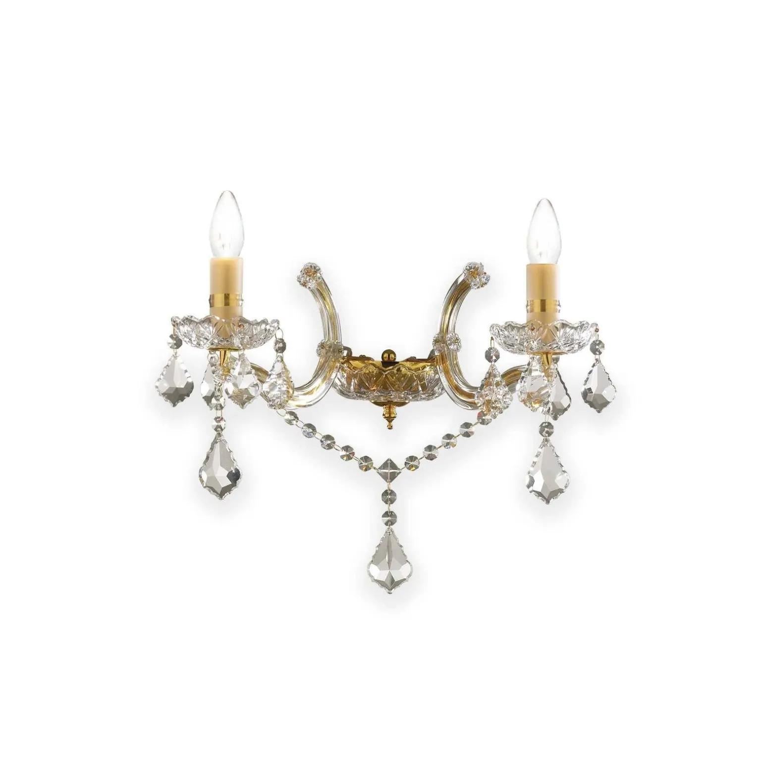 Kinkiet FLORIAN AP2 kol. złoty (35659) Ideal Lux