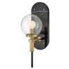 Kinkiet Gilda - IP44 - Czarny, klasyczny mosiądz (QN-GILDA-WB1-BK) - Quintiesse