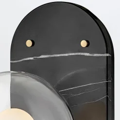 Kinkiet Gilda - IP44 - Czarny, klasyczny mosiądz (QN-GILDA-WB1-BK) - Quintiesse