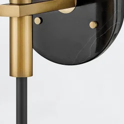 Kinkiet Gilda - IP44 - Czarny, klasyczny mosiądz (QN-GILDA-WB1-BK) - Quintiesse