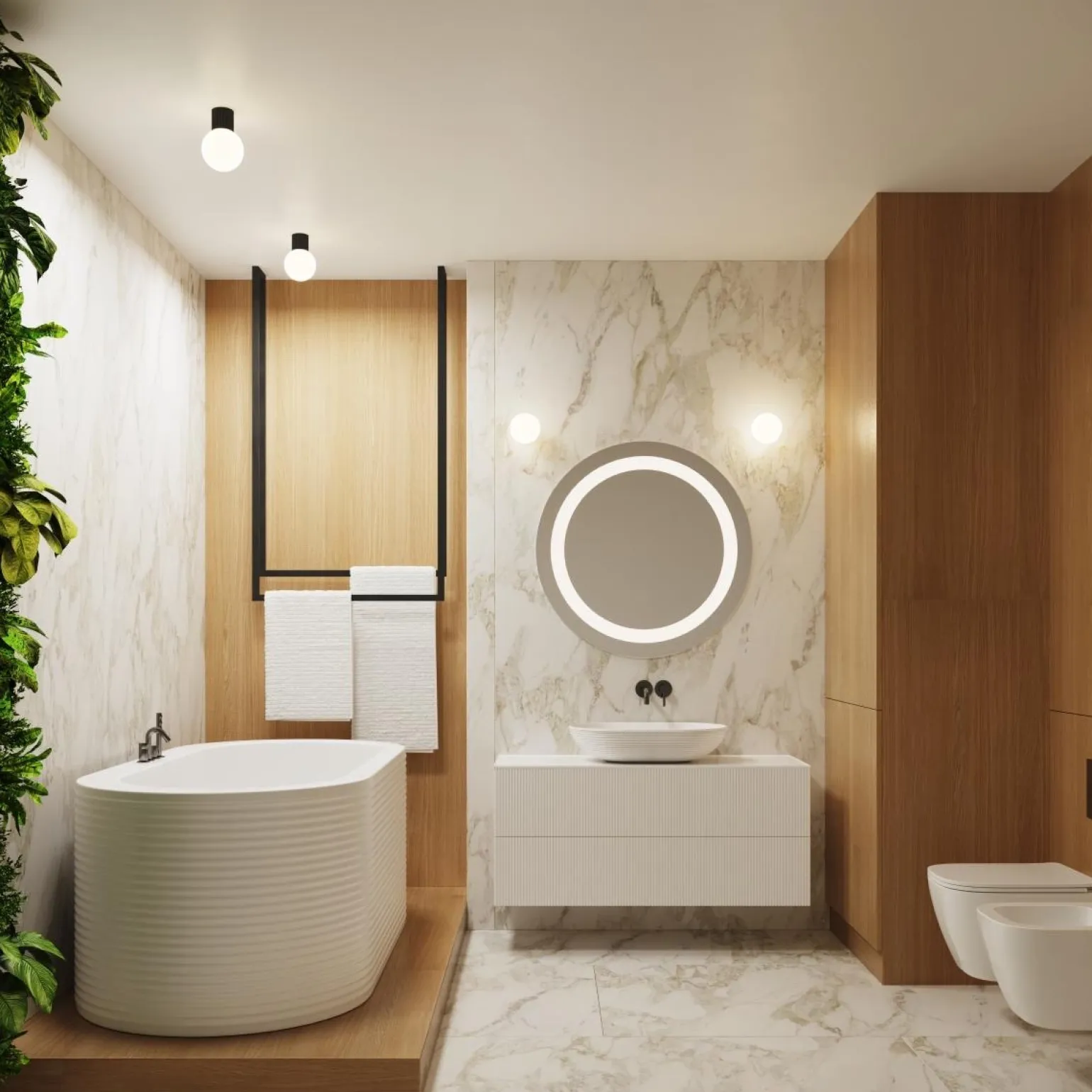 Kinkiet HALO czarny IP44 (SL.1712) - Sollux Lighting