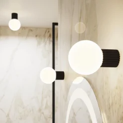 Kinkiet HALO czarny IP44 (SL.1712) - Sollux Lighting