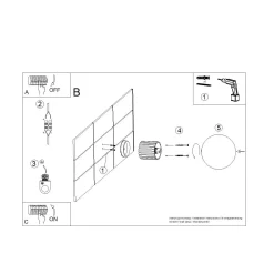 Kinkiet HALO taupe IP44 (SL.1742) - Sollux Lighting