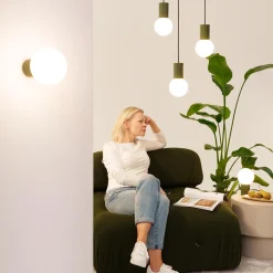 Kinkiet HALO zielony oliwkowy IP44 (SL.1722) - Sollux Lighting