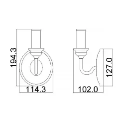 Kinkiet Hartsville (FE-HARTSVILLE1) - Elstead Lighting