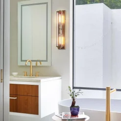 Kinkiet Henri - 2 źródła światła - Klasyczny mosiądz (QN-HENRI-WB2-HB) - Quintiesse