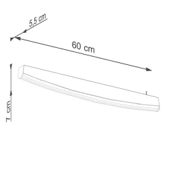 Kinkiet JORUN czarny LED 3000K (TH.311) - Thoro Lighting