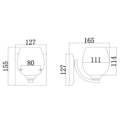 Kinkiet Kalli (FE-KALLI1-BATH) - Elstead Lighting