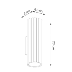 Kinkiet KARBON 20 czarny (SL.1649) - Sollux Lighting