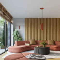 Kinkiet KARBON 20 ochra czerwona (SL.1655) - Sollux Lighting