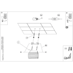 Kinkiet KARBON 10 złoty (SL.1650) - Sollux Lighting