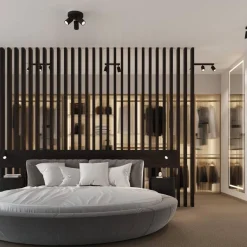 Kinkiet KARBON czarny z włącznikiem (SL.1579) - Sollux Lighting