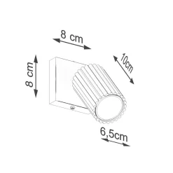 Kinkiet KARBON ochra czerwona (SL.1635) - Sollux Lighting