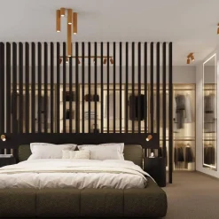 Kinkiet KARBON złoty z włącznikiem (SL.1560) - Sollux Lighting