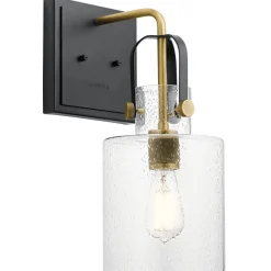 Kinkiet Kitner - 1 źródło światła - Naturalny mosiądz (QN-KITNER1-NBR) - Quintiesse