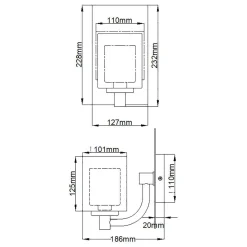 Kinkiet Kolt (QZ-KOLT1-PC-BATH) - Elstead Lighting