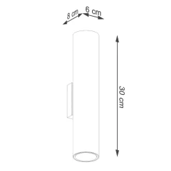 Kinkiet LAGOS 2 złoty połysk (SL.1202) - Sollux Lighting
