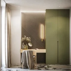 Kinkiet LAHTI L złoty LED 4000K (TH.199) - Thoro Lighting