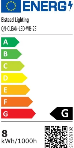 Kinkiet LED Clean (QN-CLEAN-LED-WB-25-TEAK) - Quintiesse