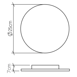 Kinkiet LED Clean (QN-CLEAN-LED-WB-25-TEAK) - Quintiesse