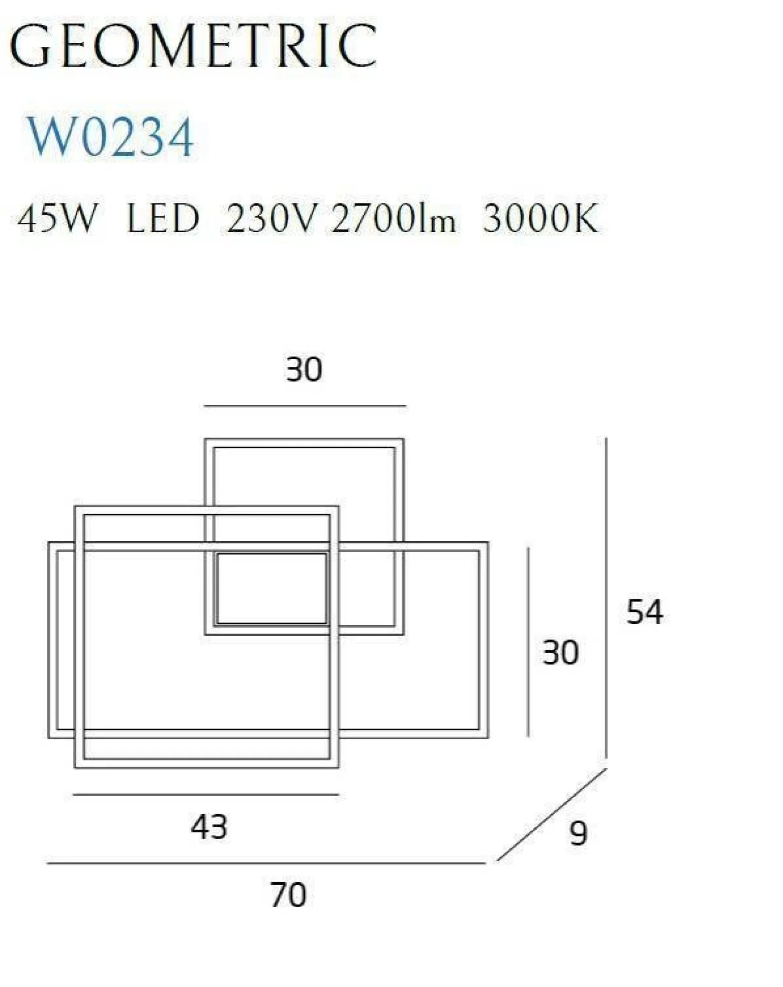 Kinkiet LED GEOMETRIC (W0234) - Maxlight