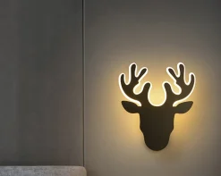 Kinkiet LED Jeleń Deer 2 Czarny (ABIGALI-DEER-2-B)