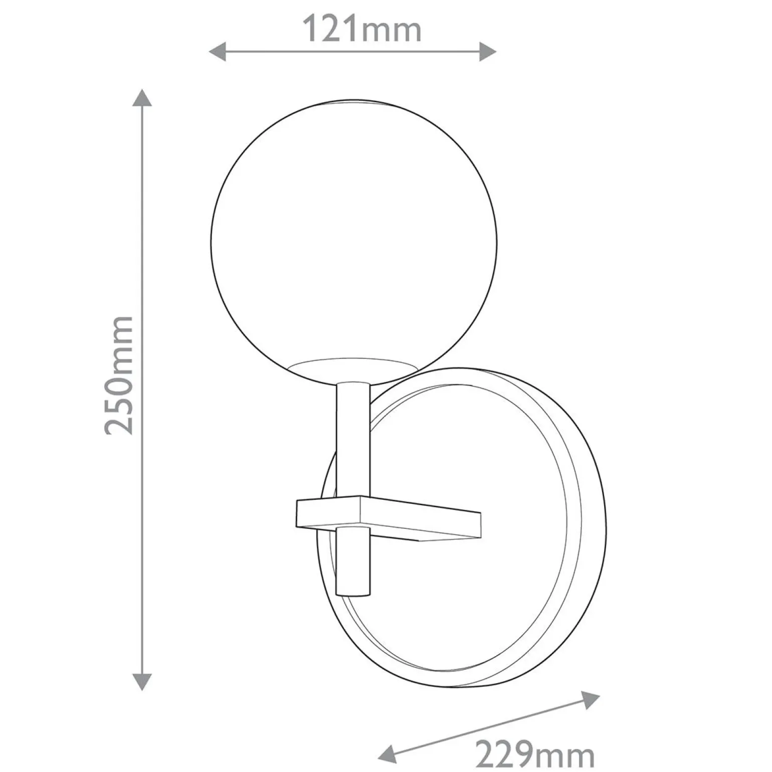 Kinkiet LED Marni - Naturalny mosiądz (QN-MARNI-1WB-NBR) - Quintiesse